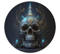 Beautiful Skull 1000-Piece Jigsaw Puzzle Cardboard Jigsaw for Mother'S Day, Birthdays, Christmas 67.5x67.5cm