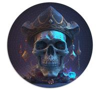 Beautiful Skull Puzzle 1000 Pieces Jigsaw Jigsaw Puzzles for Adults Perfect for Christmas, Halloween, Easter, New Year 67.5x67.5cm