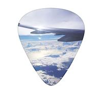 Beautiful Sky Airplane Guitar Paddle Set Of 12, Suitable For Guitar, Yukri, 3 Thicknesses