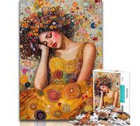 Beautiful Sleeping Woman Jigsaw Puzzles for Teenagers 1000 Piece Puzzle,Stress Reliever Difficult Challenge Enhance Love between Couples 50x75cm