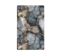 Beautiful Smooth Marble Stone Single Toggle Blank Wall Plate Light Switch Cover Decorative 1 Gang for Kitchen Room Bathroom Size 11.4x7cm