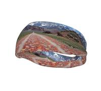 Beautiful Snow Mountain Sweat Band Headband for Men Women - Athletic Stretchable Breathable for Running Gym Tennis Yoga & All Sports