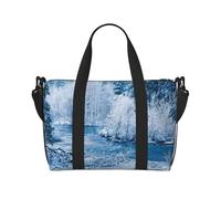Beautiful Snowscape Hand Travel Bag - Lightweight and Versatile Travel Companion with Spacious Design, Multi-Purpose Bag, Luggage Bag, Beach Bag, Gym Bag, Sports Bag