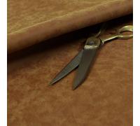 Beautiful Soft Textured Semi Faux Suede Upholstery Fabric, Tan Brown