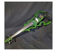 Beautiful Solid Wood Electric Violin Green Streamline 4/4 Electric Violin Acoustic Violin Violin