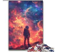 Beautiful Space Scene Jigsaw Puzzles for Teenagers 2000 Piece, Stress Reliever Staycation Kill Time Enhance Love between Couples (70x100cm)