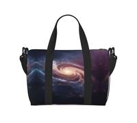 Beautiful Spiral Galaxy Print Italy Flag Print Versatile Handbag for Travel,Hand-Held Crossbody Travel Bag for Your Every Need