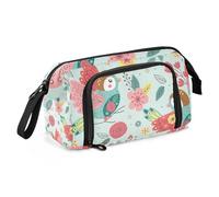Beautiful Spring Bird School Pencil Case Large Capacity Cute School Supplies Lightweight Pencil Cases For Adults for Kids Cosmetics