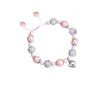 Beautiful Stainless Steel Square Bead White Pearl Bracelet - Fashion Bracelet Is Pearl And Ball Adjustable Pendant Jewelry, Suitable For Daughter, Sister, Friends, Granddaughter, Niece