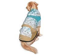 Beautiful Starfish On Beach Sand Print Dog Hoodie For Medium To Large Dogs, Warm, Soft, Breathable Sweatshirt, Easy To Wear Jumper For Winter And Fall, Pet Coat Pullover