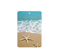 Beautiful Starfish On Beach Sand Printing Fashion Car Air Freshener Cards 10 Pcs Car Scented Hanging Sheets