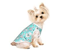 Beautiful Starfish Print Lightweight Dog Vest, Cat Sleeveless Shirt, Breathable Mesh Design for Summer Walking and Play