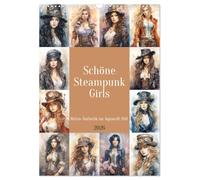 Beautiful Steampunk Girls. Retro aesthetics in watercolor style UK-Version (Wall Calendar 2026 DIN A3 Portrait), CALVENDO 12 Month Wall Calendar