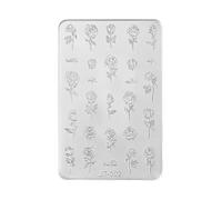 Beautiful Strudy Silicone Nails Art Mold Featuring 3D Floral Embossing Design Nails Stamp for Various Sizes Easy Mold