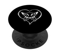 Beautiful Sugar Glider Silhouette Design Sugar Glider Lovers PopSockets Adhesive PopGrip