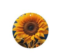 Beautiful Sunflower 2 Printing 10 Pcs Car Air Freshener Fragrant Sheets,Car Hanging Accessories With Strings For Decor