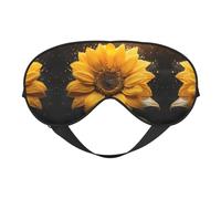 Beautiful Sunflower 4 Print Sleep Mask Silk-Like Eye Mask Sleeping Eye Mask for Women Men for Travel Sleep Relaxation