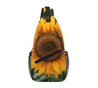 Beautiful Sunflower Crossbody Sling Bag Crossbody Shoulder Chest Bag Shoulder Strap Waist Fanny Pack Men Women