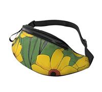 (Beautiful Sunflower) Fanny Pack Waist Bag Adjustable Shoulder Strap Bum Bag for Men Women Travel Hiking Running
