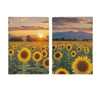 Beautiful Sunflower Field Sunset Passport Holder Passport Wallet PU Leather Passports Protective Cover Slim Travel Accessories