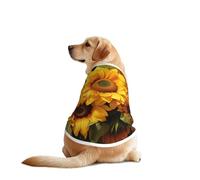 Beautiful Sunflower Pet T-Shirts for Dogs-Dog Clothes for Large and Medium Dogs, Comfortable Dog Shirts, Perfect for Daily Wear
