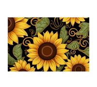 Beautiful Sunflower Placemats Set 30x45cm Heat Resistant Washable Placemat Waterproof Table Placemats Non-Slip Wipeable Tables Mat Kitchen Place Mats for Dining Party Home Decor