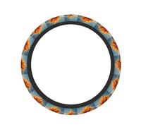 Beautiful Sunflower Print Functionality Car Steering Wheel Protector Non-Slip Practical Cars Trucks Accessory