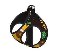 Beautiful Sunflower Print Harness Leash Set For Cats And Dogs, Reflective Adjustable, Soft Breathable Mesh Vest With Escape-Proof Lead, For Small Pets And Kitten Puppies