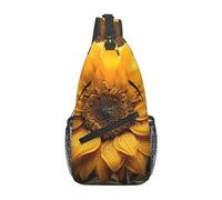 Beautiful Sunflower Print Sling Bag For Women Men Fashion One Shoulder Crossbody Bag Travel Fanny Pack Cross Body Bags
