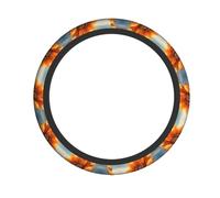 Beautiful Sunflower Print Steering Wheel Cover Protector Easy Installation Cars Trucks Interior Accessory