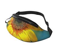 Beautiful Sunflower Printed Fanny Pack for Men Women Crossbody Waist Bag Pack Bum Bag with Adjustable Strap for Hiking Running Travel Cycling