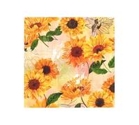 Beautiful sunflower Printed Square Jigsaw Puzzle 12.8x12.8 CM, Puzzle Challenging Game for Adults Gifts, Family Fun Decorative Wall Decor