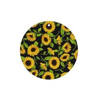 Beautiful Sunflower Printing 10 Pieces Air Freshener Car Hanging Cards Air Freshener Sheets With Rope For Cars Home