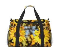 Beautiful Sunflower. Travel Duffel Bag Large Foldable Waterproof Overnight Bag Beach Swim Bags Pool Sports Gym