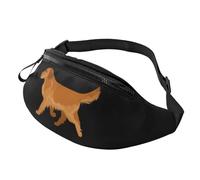 Beautiful Sunflower Waist Pack Bag Fanny Pack for Men&Women Belt Bag with Adjustable Strap for Outdoors Workout Travel Casual Walking Running Hiking Cycling Wallet, Cute Golden Retriever, One Size