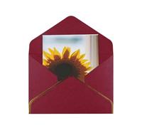 Beautiful Sunflowers Print Greeting Card Paper, Half Fold To Cards For Birthday, Wedding, Party.