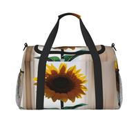 Beautiful Sunflowers Print Travel Foldable Waterproof Lightweight Carry On Luggage Bag with Shoulder Strap