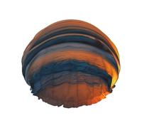 Beautiful Sunrise Ocean Print Bath Hair Cap Double Layer Shower Cap For Women And Men Reusable Lightweight Soft