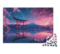 Beautiful Sunset 1000-Piece Puzzle for Adults, 38x26cm/1000pcs, White Card Pieces with Reduced Dust; for Calm Hands-on Time after Work