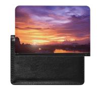 Beautiful Sunset at Thailand Passport Holder,Compact Lightweight Waterproof Passport Cover, Portable Stylish Travel Wallet Accessories for Women Men