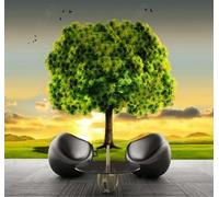 Beautiful Sunset Flying Birds Green Trees 3D Wallpaper Luxury Home Dining Decor Paste Sofa Living Room The Wall for Bedroom Mural-430cm×300cm