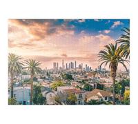Beautiful Sunset In The Center Of Los Angeles - Premium 1000 pieces Puzzle - MyPuzzle special collection from Puzzle Galaxy