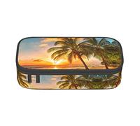 Beautiful Sunset Large Pencil Case for Girls and Boys, Aesthetic Pencil Bag with Multi Compartments for Adults, Office Stationary Organizer Practical for Kids Teenage Women Men