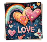 Beautiful Support or Just to Say Card For Loved One - Love, Hearts, Flowers, Floral, Nature - For Women, Woman, Men, Special Someone, Friend, Partner, Relative, Sibling, Mum, Dad