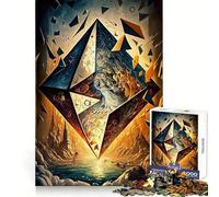 Beautiful Surreal Chaos Jigsaw Puzzles for Adults 1000 Piece Intellectual Fun Peaceful Hobby Sharp Cut Unique Gift (38x52cm)