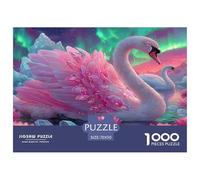 Beautiful Swan Jigsaws 1000 Piece Birthday Gifts for Children Boys Girls - A Funny And Artistic Puzzle Swan in The Lake Beautiful Decoration 70x50cm/1000pcs