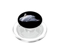 Beautiful Swan on Black PopSockets PopGrip for MagSafe