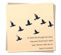 Beautiful Sympathy Card For a Loved One - Flying Birds, Sky, Spirit, Soar - Forever With You In Heart and Memory - Loss, Grief - For a Special Someone, Friend, Parent, Relative, Grandparent