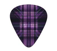 Beautiful-Tartan 12 Pack Guitar Picks With 3 Thicknesses And Storage Box, Abs Plectrums For Electric Bass Guitar Players