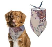 Beautiful Tattoo Woman Dog Bandanas Puppy Cat Kerchief Scarf Pet Triangle Bandana for Christmas